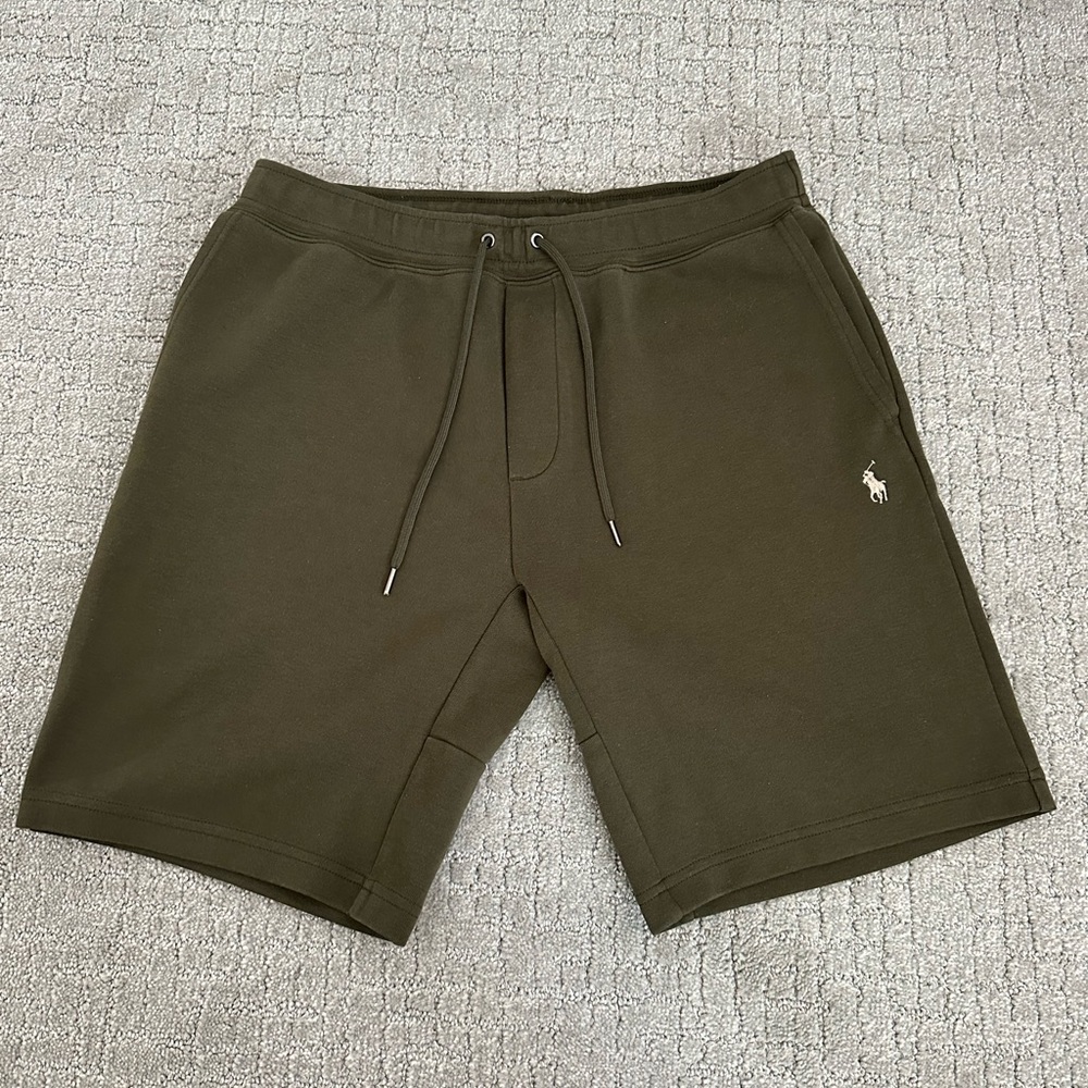 Polo by Ralph Lauren Green Athletic Shorts with Elastic Waistband